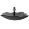 Novatto Clear Rectangular Glass Vessel Sink and Eclipse Faucet in Gun Metal NSFC-317G136GM - alternate 3